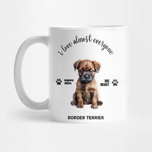 Border Terrier  i love almost everyone Mug